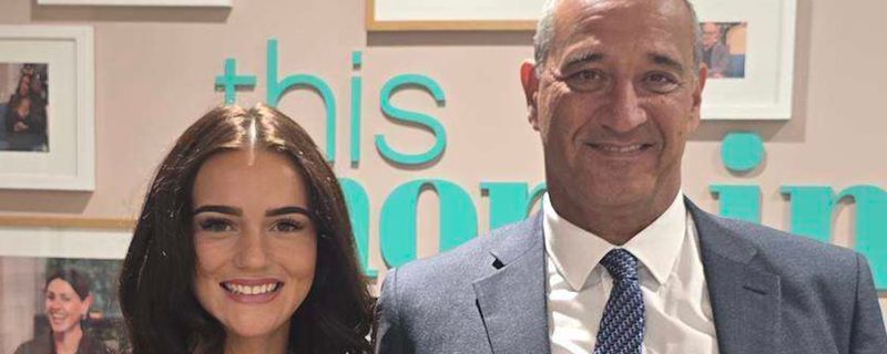 Sasha Davies with Yair Cohen at ITV This Morning